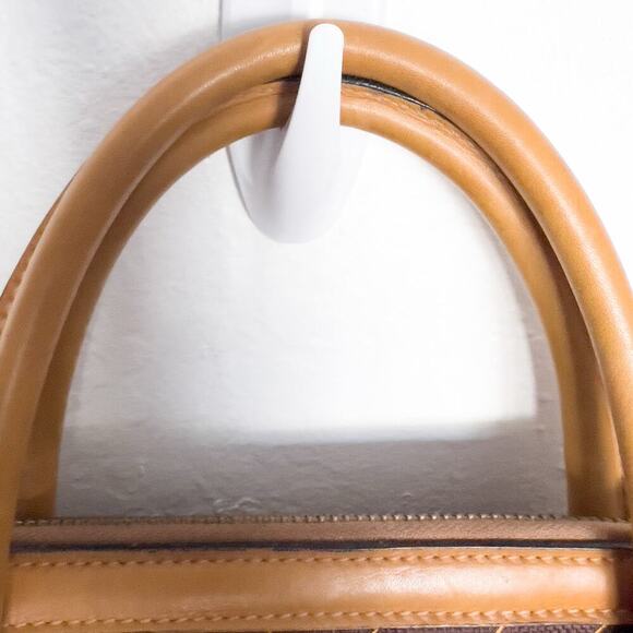 Gucci Vintage Bag Overnight RARE Logo Brown Work 60s 70s Handbag Tan Dustbag - Picture 15 of 16